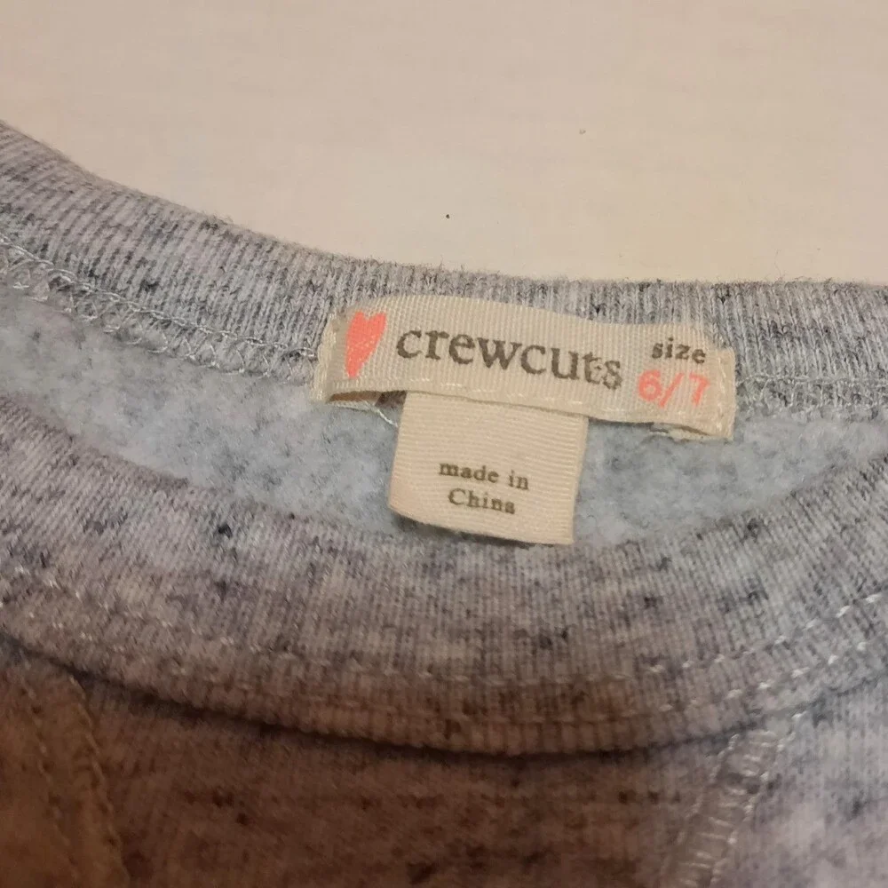 Crewcuts Girls Sparkle Sweatshirt Top 6/7
